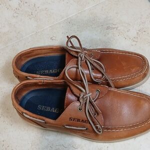 Sebago Men’s Tan Leather Boat Shoe SZ 8.5 (42M)